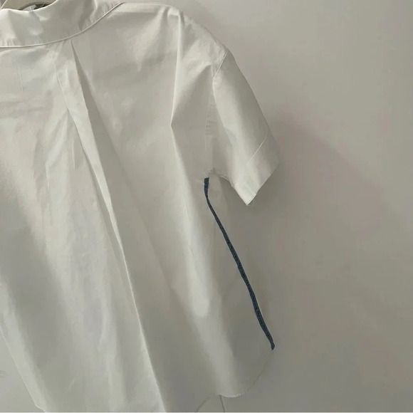 Zara White Blouse with Details on the side- Size XS; Worn Once - Picture 6 of 9